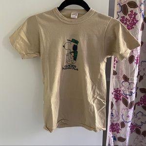 Vintage Snoopy T Shirt - Glacier National Park - Youth Small